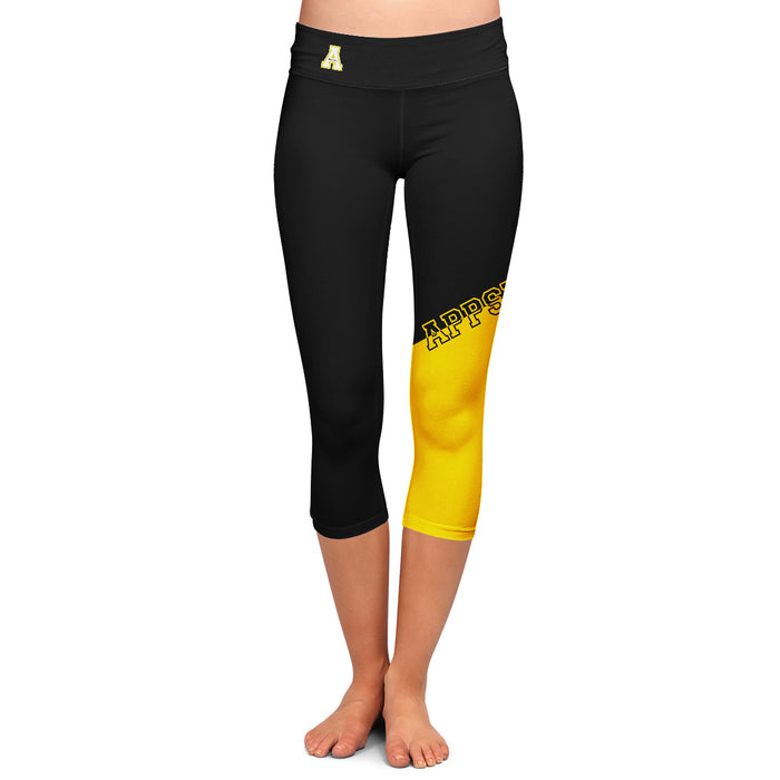 New Balance Leggings Womens Small Capri Pull On Moisture Wicking Black &  Yellow | eBay